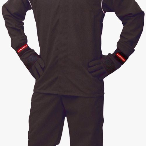 JUNIOR PANTS, MEDIUM, BLACK   SFI-1, SINGLE LAYER