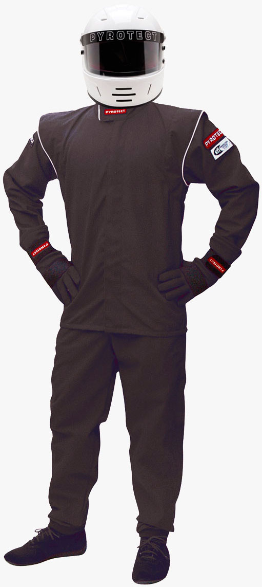 JUNIOR PANTS, MEDIUM, BLACK SFI-1, SINGLE LAYER