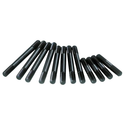 MI80175 Milodon Ford 351 C Hex Head Stud Kit 351 M 400 Chromoly Black Oxide