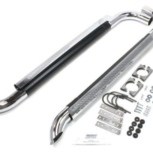 PATRIOT SHIELDED SIDE PIPES SINGLE 2″INLET 3″OUT 50″ LONG