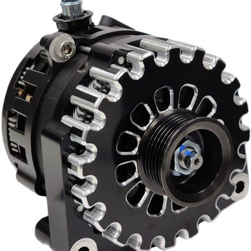 250A BILLET ALTERNATOR, BLACK VE-VF LS RVC BYPASS, SIDE POST