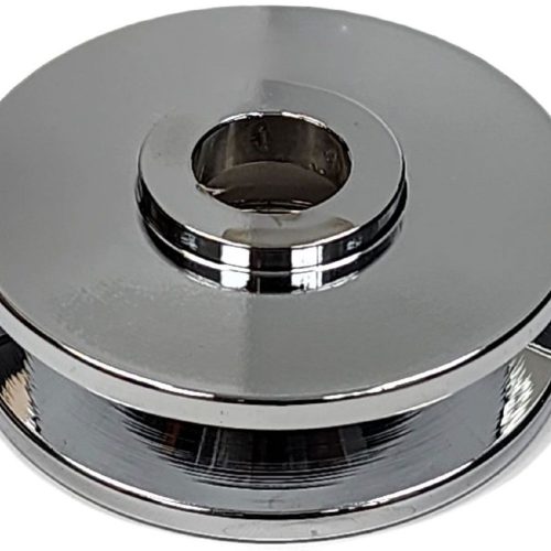 1V ALTERNATOR PULLEY, CHROME  CHROME PLATED ALUMINIUM