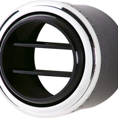 ROUND A/C VENT, BILLET BEZEL  SUIT 2-1/2 HOLE AND HOSE