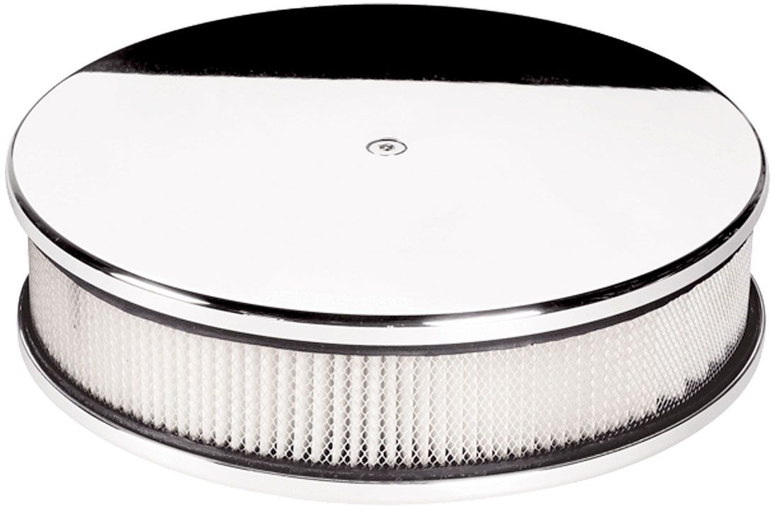 AIR CLEANER PLAIN ROUND 10X3 POLISHED
