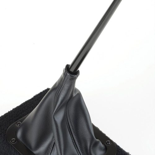 BLACK FLOOR MOUNT SHIFTER     BOOT WITH BLACK STAINLESS RING