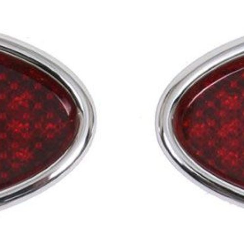 LK-TL-1911 Lokar Lokar Billet Oval Tail Lights Lge Chromed (Pair) *Notes*