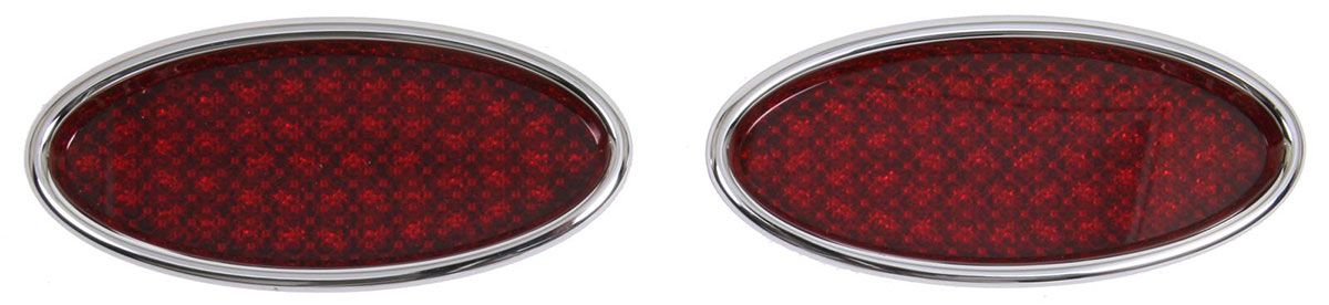 LK-TL-1911 Lokar Lokar Billet Oval Tail Lights Lge Chromed (Pair) *Notes*