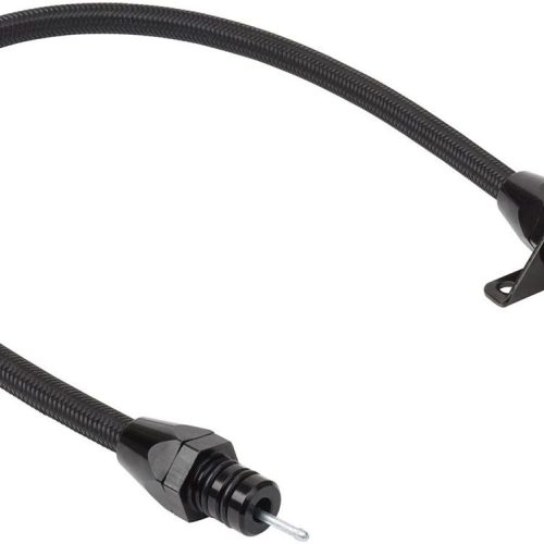 BLACK 4L80 TRANS DIPSTICK     FLEXIBLE FIREWALL MOUNT