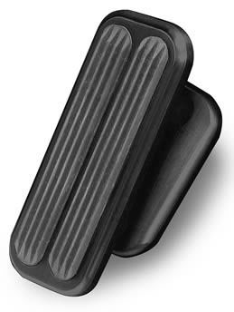 BLACK BILLET ALLOY ADJUSTABLE FOOT REST W/RUBBER INSERTS