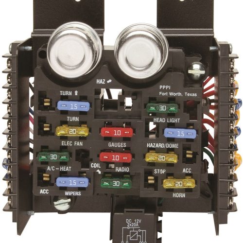 12 CIRCUIT UNIVERSAL FUSE BOX  FUSE BOX