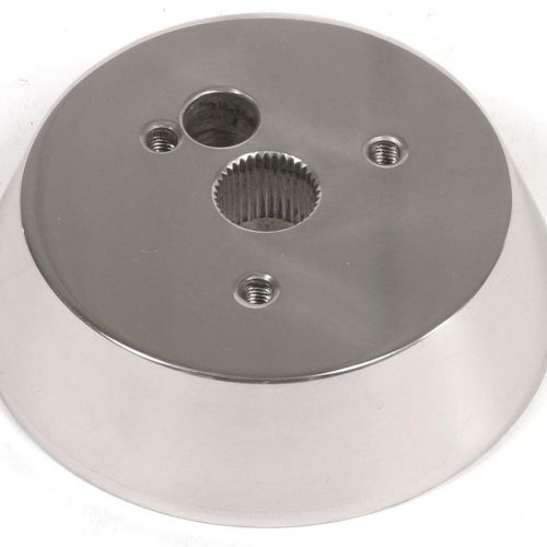 3 BOLT BELL ADAPTOR POLISHED  ALLOY 1.25″ SUIT GM,IDIDIT, FR