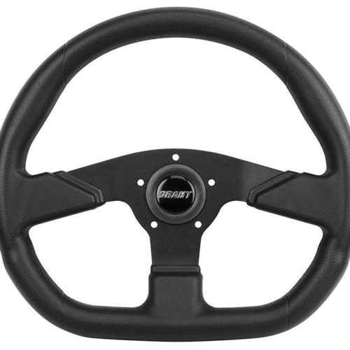 GRANT STEERING WHEEL, 13.75″ DSHAPE PERF SERIES, BLACK