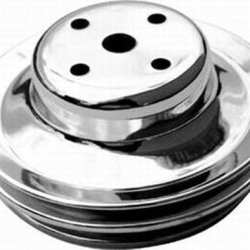 RPCR8844POL Rpc Water Pump Pulleys Bbc Double Long Water Pump Polish Alum