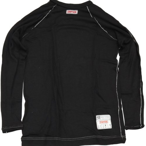 MEMORY FIT UNDERWEAR TOP      SMALL LONG SLEEVE SFI BLACK