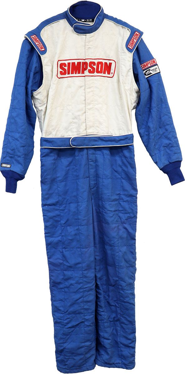 STD E.23 SUIT X LARGE - BLUE 2 LAYER SFI-5 - SATIN/TWILL