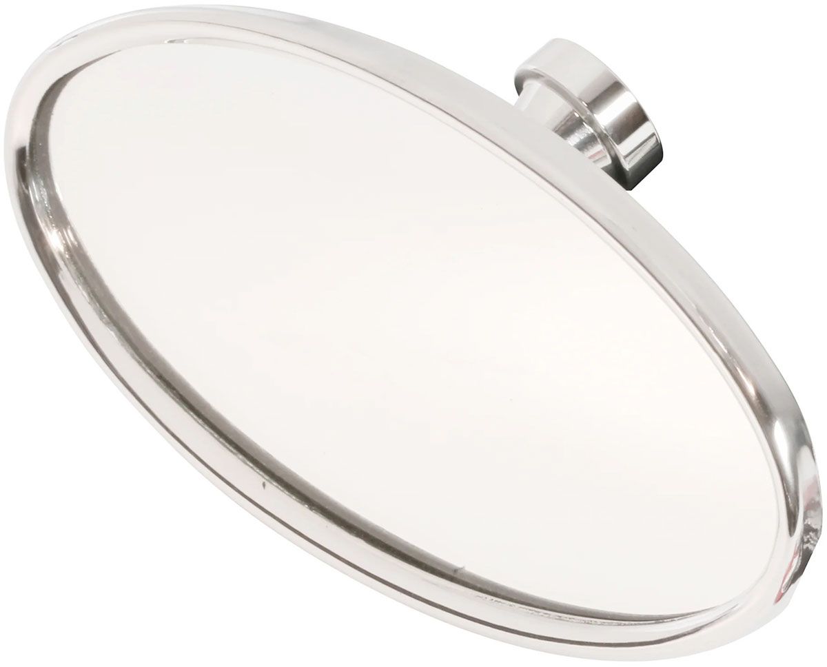 VISR-17682-SS Vintique Inc Vintique Univ Oval Mirror Glue On Inside Polished Ss