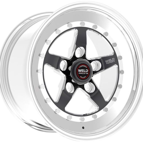 WELDSTAR RT 15″ x 4″ 4.75″BC  1.5″BS -BLACK CENTRE-