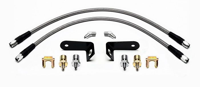 FLEX BRAKE LINE KIT MUSTANG'70-'73 FRONT