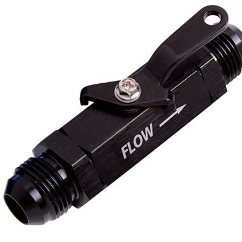 SHUT OFF VALVE -8AN BLACK