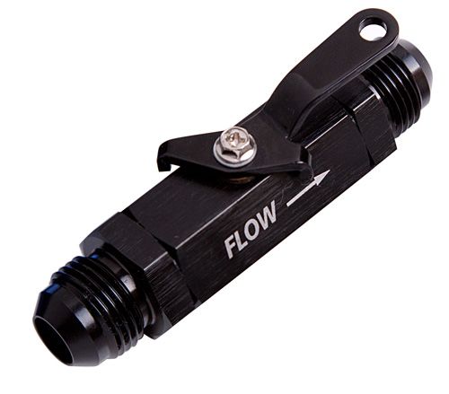 SHUT OFF VALVE -10AN BLACK