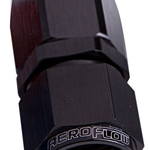 -8AN TAPER SERIES STRAIGHT HOSE END BLACK