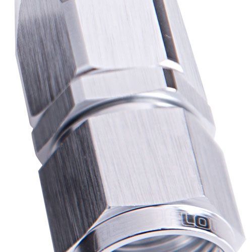 -16AN TAPER SERIES STRAIGHT HOSE END SILVER