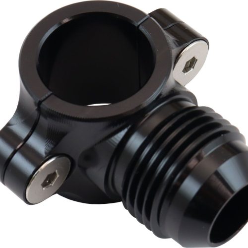 CLAMP ON 5/16″ HARD LINE TO -6-6AN MALE AN ADAPTER BLACK