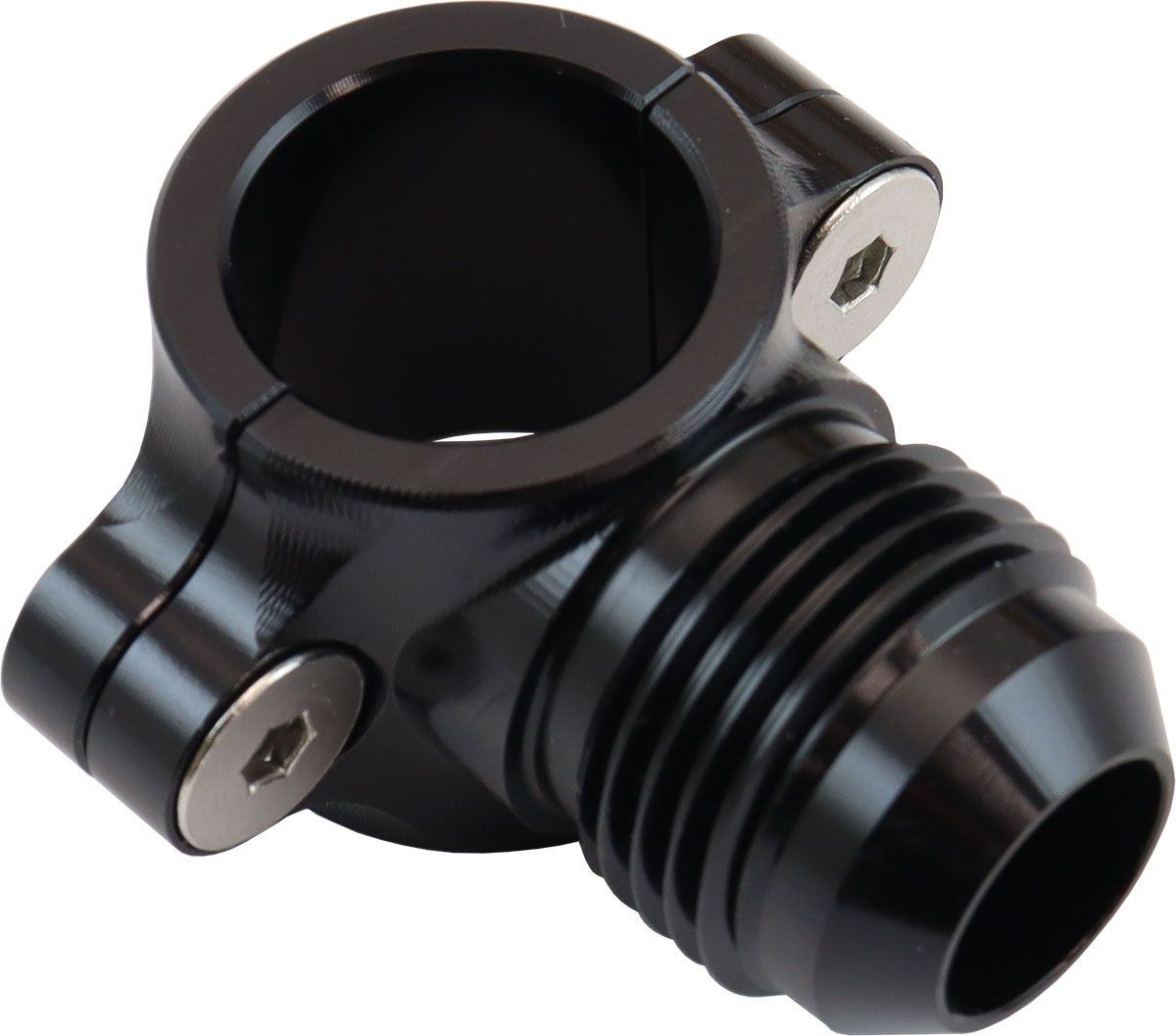 AF107-12-10BLK Aeroflow Clamp On 3/4" Hard Line To 10 10 An Male Adapter Black