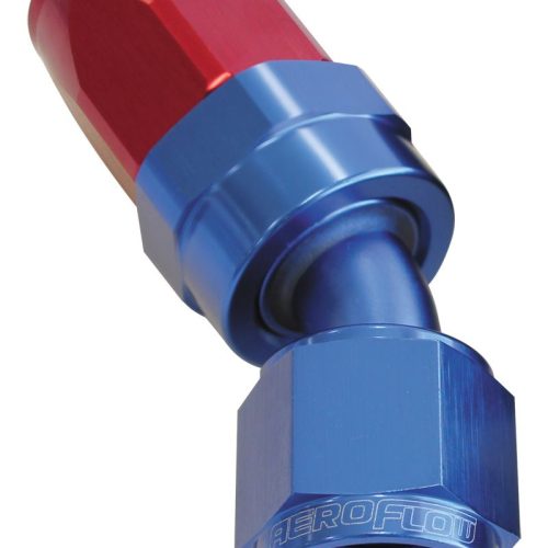 AF117-06 Aeroflow 100 Series Taper 30&Deg; Swivel Hose End  6 An Blue/Red Finish. Suit 100 & 450 Series Hose