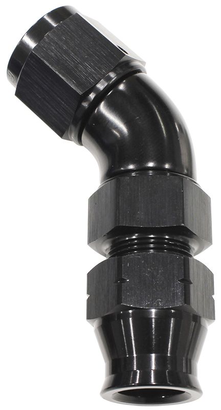 AF129-08BLK Aeroflow 1/2" Tube 45 Deg Female 8 An Black Swivel Nut With Olive