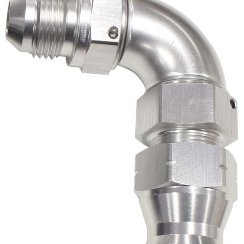 AF137-06S Aeroflow 3/8″ Tube 90 Deg Male  6 An Silver Swivel Nut With Olive