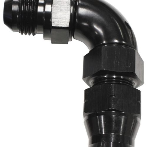 AF137-08BLK Aeroflow 1/2″ Tube 90 Deg Male  8 An Black Swivel Nut With Olive