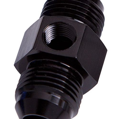 AF141-08BLK Aeroflow Straight Male   Male  8 An Black With 1/8″ Npt Port
