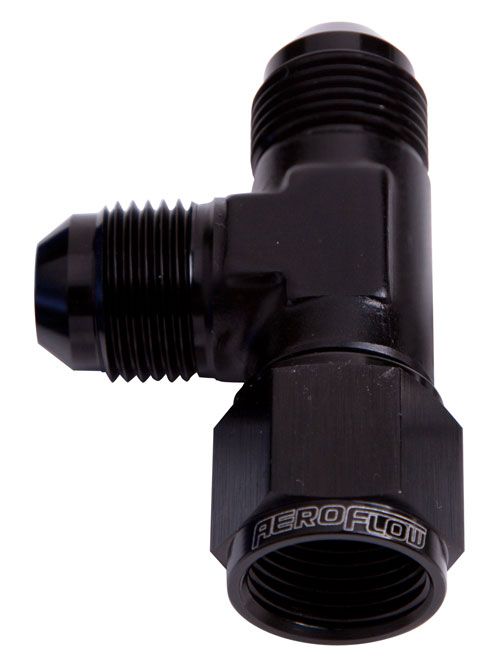 TEE -3AN FEMALE SWIVEL ON RUN BLACK SWIVEL NUT