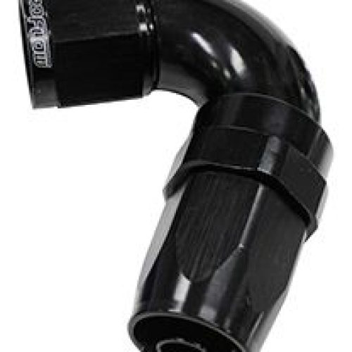 120 DEG HOSE END -10AN BLACK  FULL FLOW TAPER STYLE