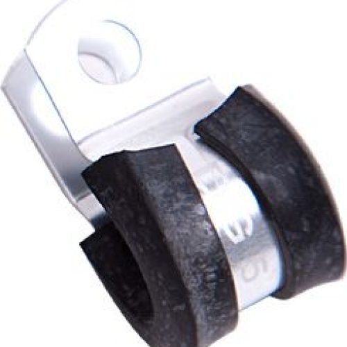 CUSHIONED P CLAMPS -16AN 5PK  SILVER 25MM ID OR 1″ ID