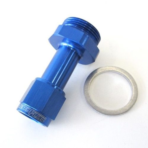 -6AN HOLLEY CARB INLET 4150 BLUE SWIVEL NUT (PAIR)