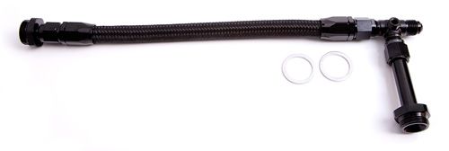 HOLLEY DUAL INLET RAIL -6AN BLACK SUIT 1-2 METERING BLOCKS