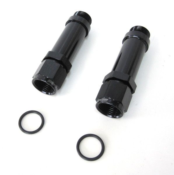 -8AN FEMALE TO HOLLEY ULTRA HPBLACK SWIVEL NUT (PAIR) -8ORB