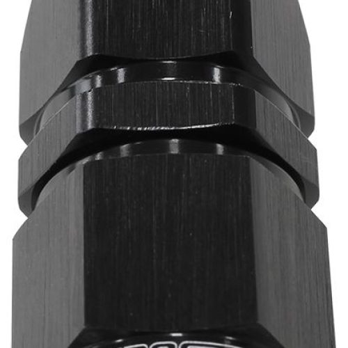 ALLOY STRAIGHT HOSE END -8AN  BLACK SWIVEL NUT SUIT TEFLON