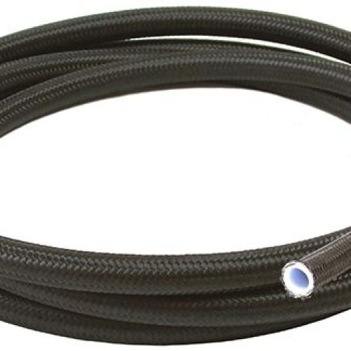 AF250-06-30M Aeroflow Black Braided Teflon Hose  6 An30 M S/S 8.1mm Id 10.9mm Od