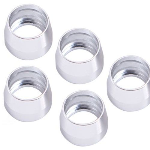 TEFLON ALLOY OLIVE INSERT -4ANSUIT TEFLON HOSE END -4AN 5PK