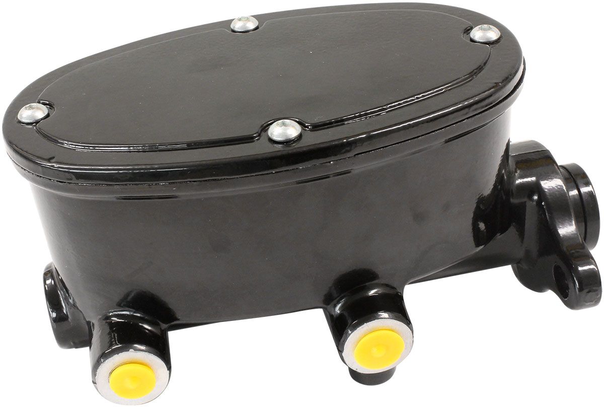 BRAKE TANDEM MASTER CYLINDER 1" BORE CAST ALUMIN BLACK