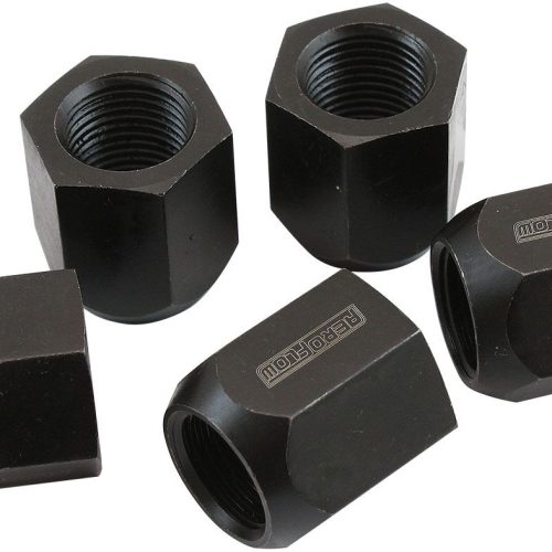 5/8″-18 ACORN SHORT OPEN      WHEEL NUTS BLACK (5 PACK) NHRA
