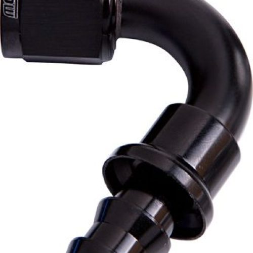 AF404-04BLK Aeroflow 120 Deg Push Lock End  4 An Black No Clamp Required