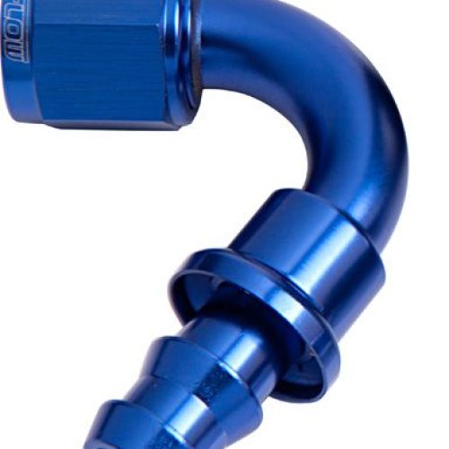 AF404-04 Aeroflow 120 Deg Push Lock End  4 An Blue No Clamp Required