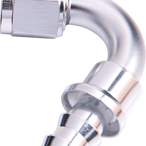 AF404-04S Aeroflow 120 Deg Push Lock End  4 An Silver No Clamp Required