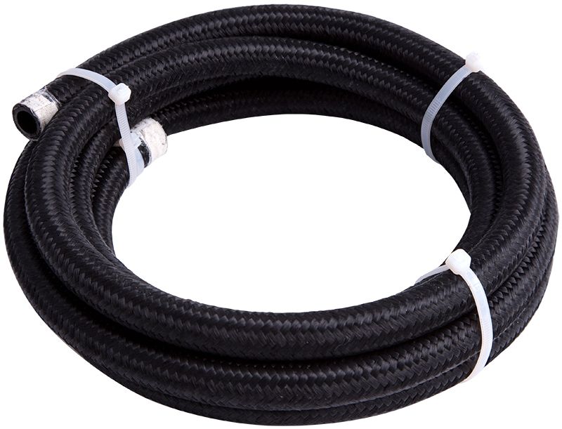 AF450-04-2M Aeroflow Black Braid Light Weight 4 An 2 Meters 5.4mm Id 11.8mm Od