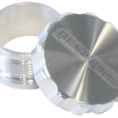 1″ ALUM WELD BUNG AND CAP RAW ALLOY FINISH