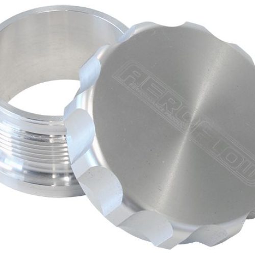 2″ ALUM WELD BUNG AND CAP RAW WELD ON / SILVER CAP